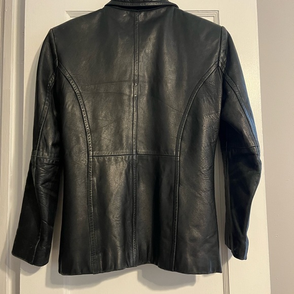 Vintage black genuine leather jacket - Picture 8 of 8